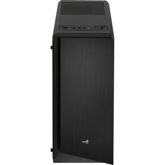 Aerocool rift midi tower behuizing (zwart | 3x usb-a | rgb | window)