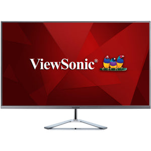 Viewsonic vx3276-mhd-3 31.5 monitor (zwart (mat) zilver, 1x hdmi, 1x displayport, vga, audio)