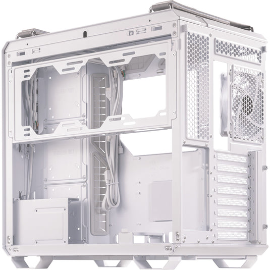 Asus tuf gaming gt502 plus midi tower behuizing (wit | 2x usb-a | 1x usb-c | tempered glass)