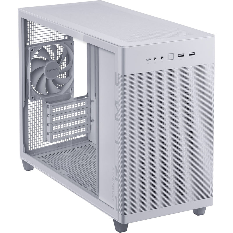 Afbeelding laden in galerijviewer, Asus prime ap201 midi tower behuizing (wit | 2x usb-a | 1x usb-c | tempered glass)
