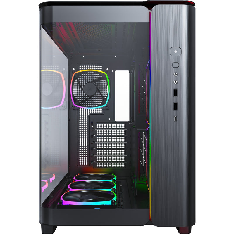 Afbeelding laden in galerijviewer, Montech king 95 pro midi tower behuizing (zwart | 2x usb-a | 1x usb-c | rgb | tempered glass)
