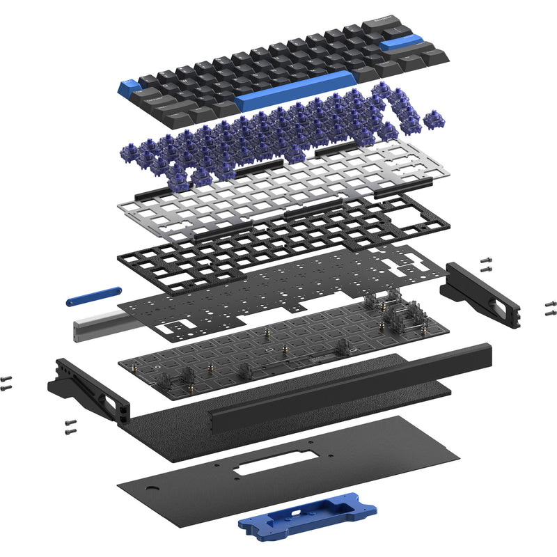 Afbeelding laden in galerijviewer, Iqunix ez60 magnetic switch gaming he keyboard (zwart, us lay-out (qwerty), gateron magnetic jade gaming, 60%, rgb, double shot pbt keycaps)
