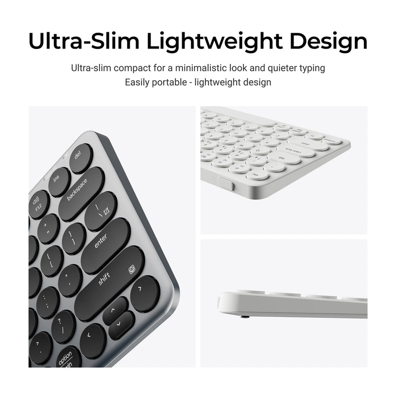Afbeelding laden in galerijviewer, Keychron b3 pro-k8 toetsenbord (wit, us lay-out (qwerty), scissor switches, 75%, abs keycaps, 2.4 ghz | bluetooth | usb)

