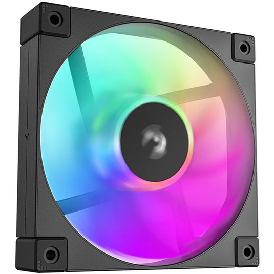 Deepcool fd12 argb case fans (zwart, 3 stuks, 120 x 120 x 25 mm, pwm, 3 stuks, 4-pins pwm fan-connector)