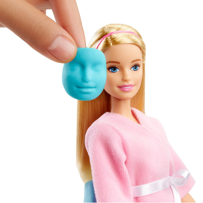 Afbeelding laden in galerijviewer, Barbie face mask spa day speelset pop
