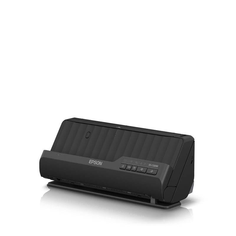 Afbeelding laden in galerijviewer, Epson es-c320w compacte a4-documentscanner met wi-fi-connectiviteit en u-traject (zwart, a4, a5, a6, b5)
