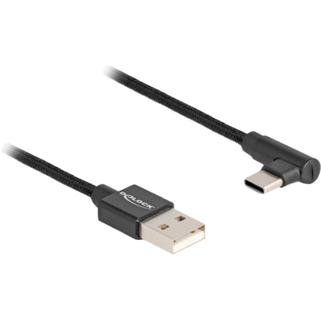 Afbeelding laden in galerijviewer, Delock usb 2.0 cable type-a male to usb type-c male angled, 3m kabel (zwart)
