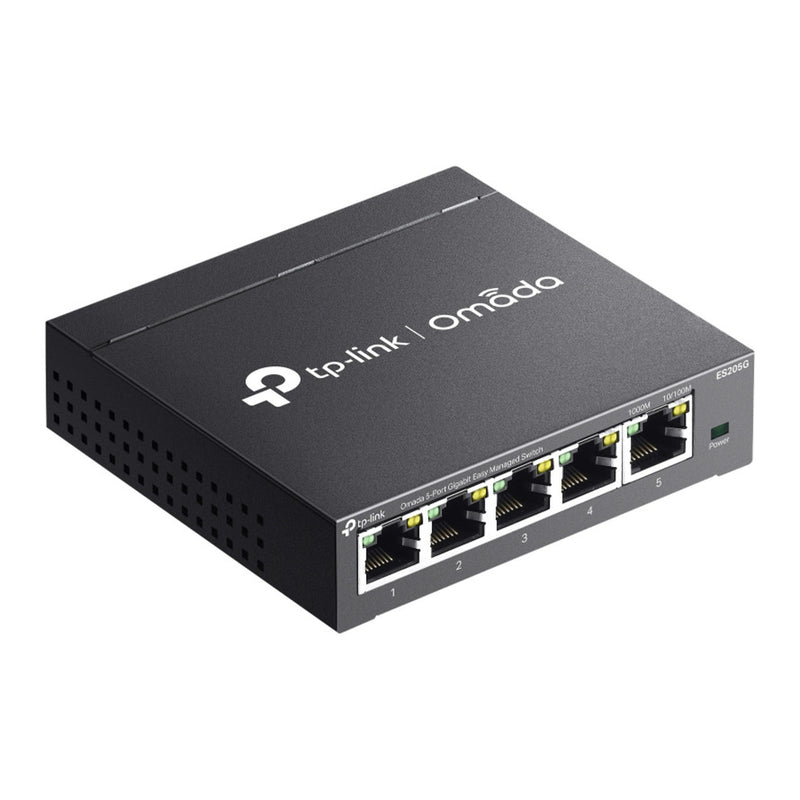 Afbeelding laden in galerijviewer, Tp-link omada es205g 5-poort gigabit easy managed switch (zwart)
