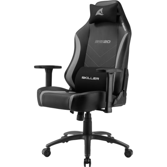 Sharkoon skiller sgs20 gamestoel (zwart grijs)