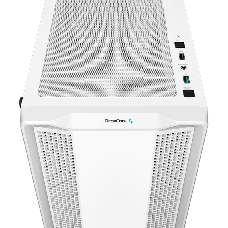 Afbeelding laden in galerijviewer, Deepcool cc360 argb midi tower behuizing (wit | 2x usb-a | rgb | tempered glass)
