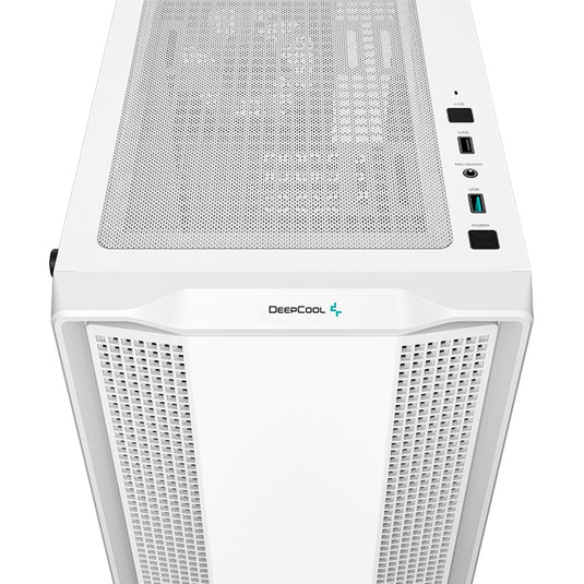 Deepcool cc360 argb midi tower behuizing (wit | 2x usb-a | rgb | tempered glass)