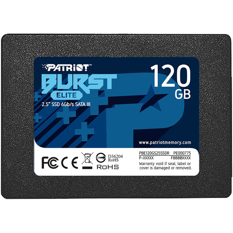 Afbeelding laden in galerijviewer, Patriot burst elite 120 gb ssd (zwart, pbe120gs25ssdr, sata 6 gb s)
