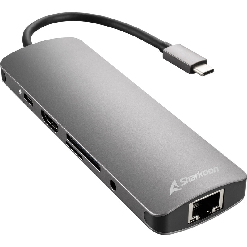 Afbeelding laden in galerijviewer, Sharkoon usb 3.0 type c combo adapter dockingstation (donkergrijs)
