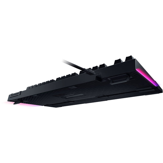 Razer blackwidow v4, gaming toetsenbord (zwart, us lay-out, yellow, rgb leds, doubleshot abs)