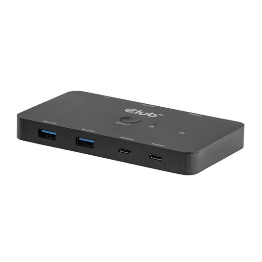 Club 3d csv-2512 kvm switch dual usb-c naar hdmi kvm-switch (zwart, 4k 60hz)