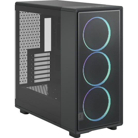 Fractal design epoch xl tg rgb midi tower behuizing (zwart | 2x usb-a | 1x usb-c | rgb | tempered glass)