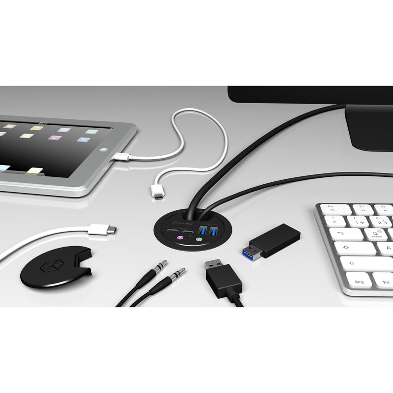 Afbeelding laden in galerijviewer, Icy box ib-hub1403b usb-hub
