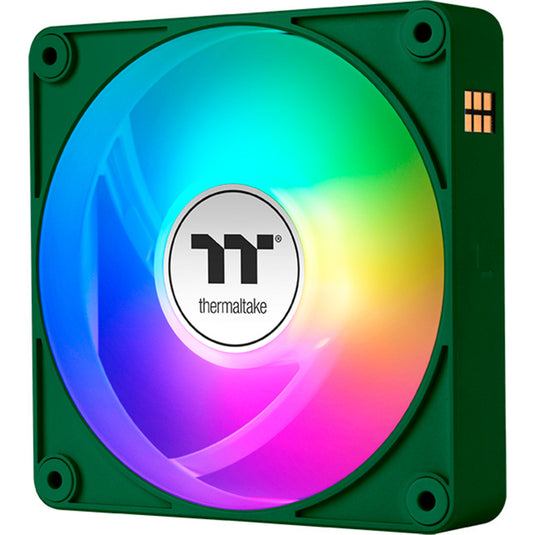 Thermaltake ct120 ex argb sync pc cooling fan racing green (3-fan pack) case fans (groen, 3 stuks, 120 x 120 x 25 mm, pwm)