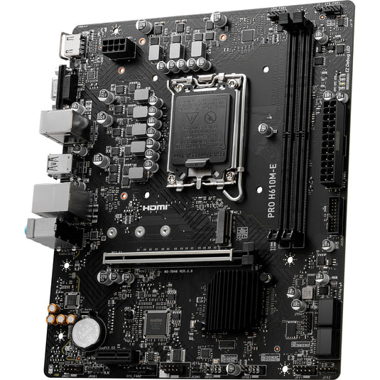 Msi pro h610m-e socket 1700 moederbord (gb-lan, sound, µatx)