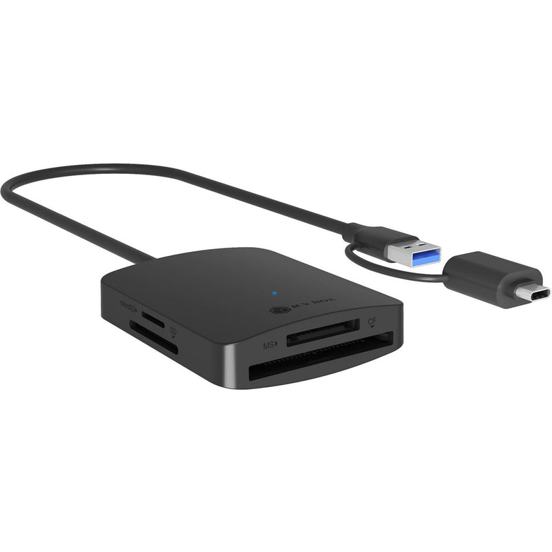 Afbeelding laden in galerijviewer, Icy box ib-cr302-cu3 4-in-1 kaartlezer (zwart)
