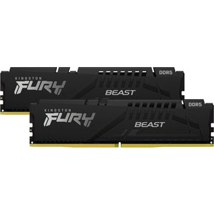 Kingston fury beast 32 gb ddr5-5200 (2x 16 gb) werkgeheugen (zwart, kf552c40bbk2-32, xmp 3.0)