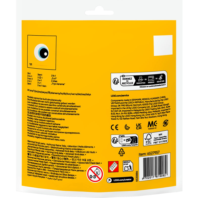 Afbeelding laden in galerijviewer, Lego creator 3-in-1 - tropische toekan constructiespeelgoed (30688)
