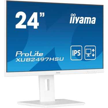 Iiyama prolite xub2497hsu-w2 23.8 monitor (wit, hdmi, displayport, 2x usb-a, usb-b)