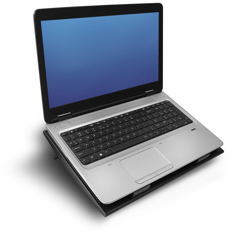 Afbeelding laden in galerijviewer, Act connectivity laptopstandaard, met ventilator, hoogte verstelbaar in 2 standen (zwart, 4-poorts usb 2.0 hub)
