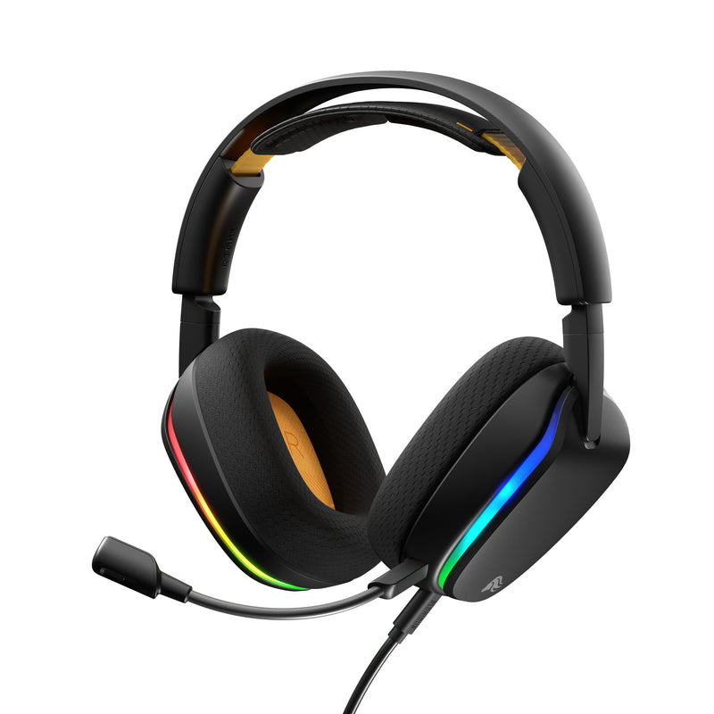 Afbeelding laden in galerijviewer, Glorious ghs eternal rgb - stereo rgb gamingheadset over-ear gaming headset (zwart, pc, ps5, ps4, switch, usb-c)
