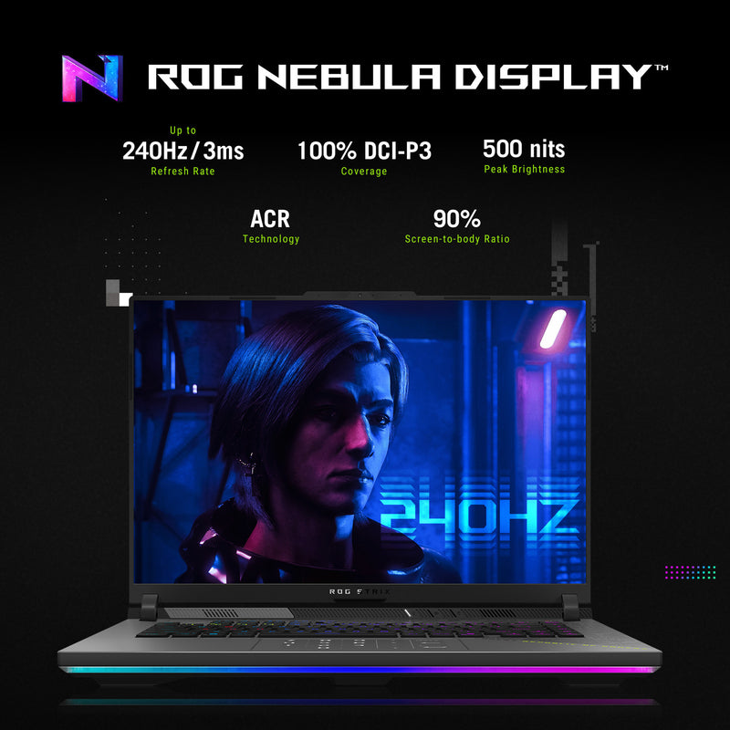 Afbeelding laden in galerijviewer, Asus rog strix g16 g614pw-rv006w 16 gaming laptop (grijs | r9 8940hx | rtx 5080 | 16 gb | 1 tb ssd)
