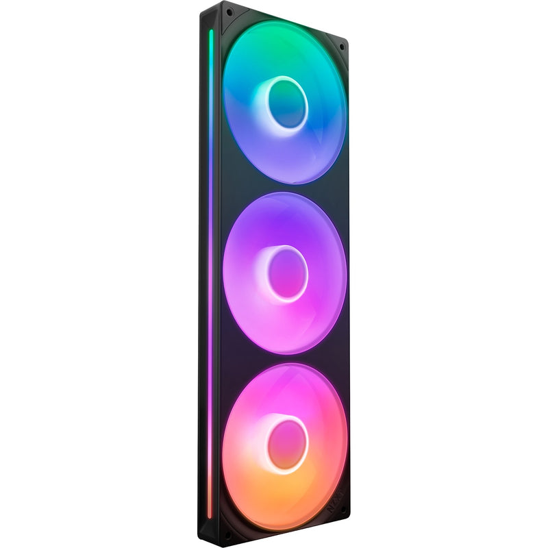 Afbeelding laden in galerijviewer, Nzxt f360 rgb core case fans (zwart, 3 stuks, 360 x 120 x 26 mm)
