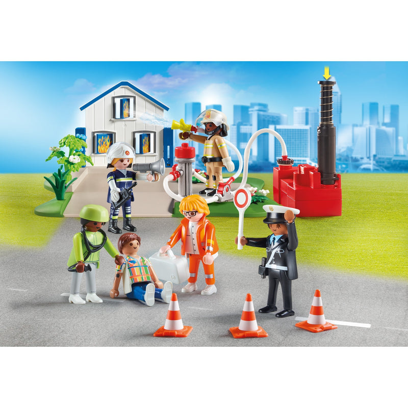 Afbeelding laden in galerijviewer, Playmobil figures - my figures: reddingsmissie constructiespeelgoed (70980)
