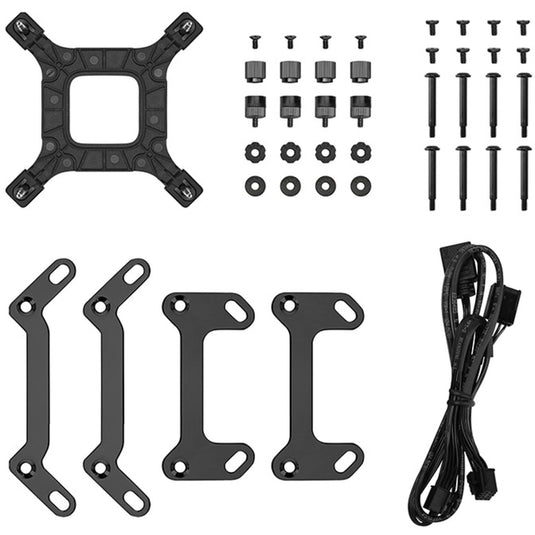 Deepcool lt240 waterkoeling (zwart, 4-pins pwm fan-connector)