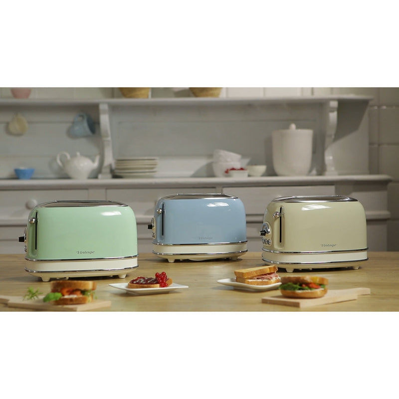 Afbeelding laden in galerijviewer, Ariete vintage broodrooster 0155 14 (lichtgroen)

