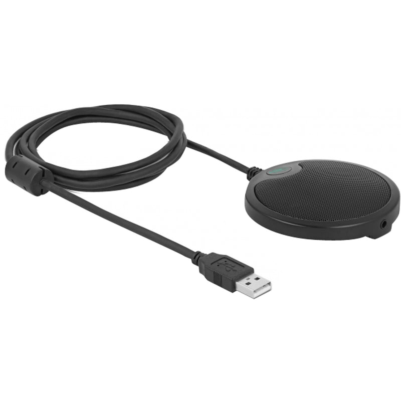Afbeelding laden in galerijviewer, Delock usb condenser microphone omnidirectional for conferences microfoon (zwart)
