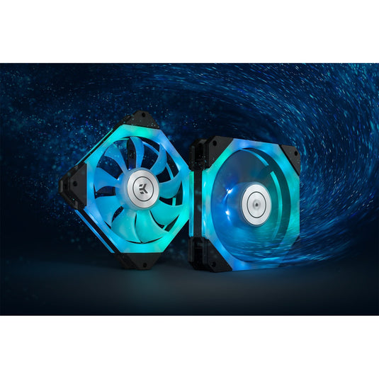 Ekwb ek-quantum impulse 120 d-rgb case fan (wit, 120 x 120 x 29 mm, pwm, rgb led)
