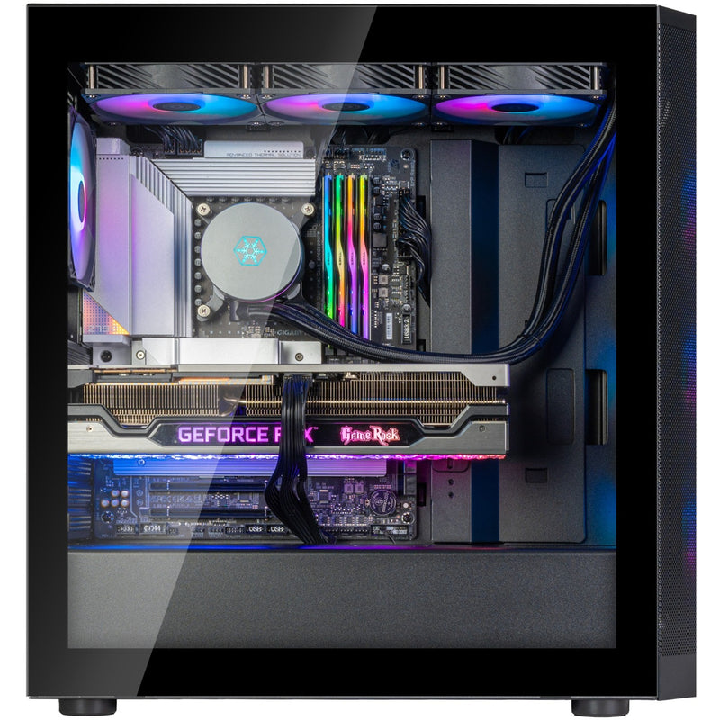Afbeelding laden in galerijviewer, Silverstone fara 514x midi tower behuizing (zwart | 2x usb-a | 1x usb-c | rgb | tempered glass)
