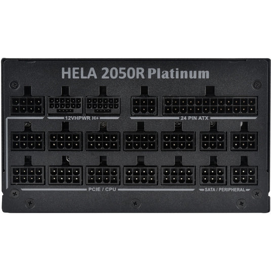 Silverstone hela 2050r platinum, modulaire 2050 watt voeding (zwart, 14x pcie)