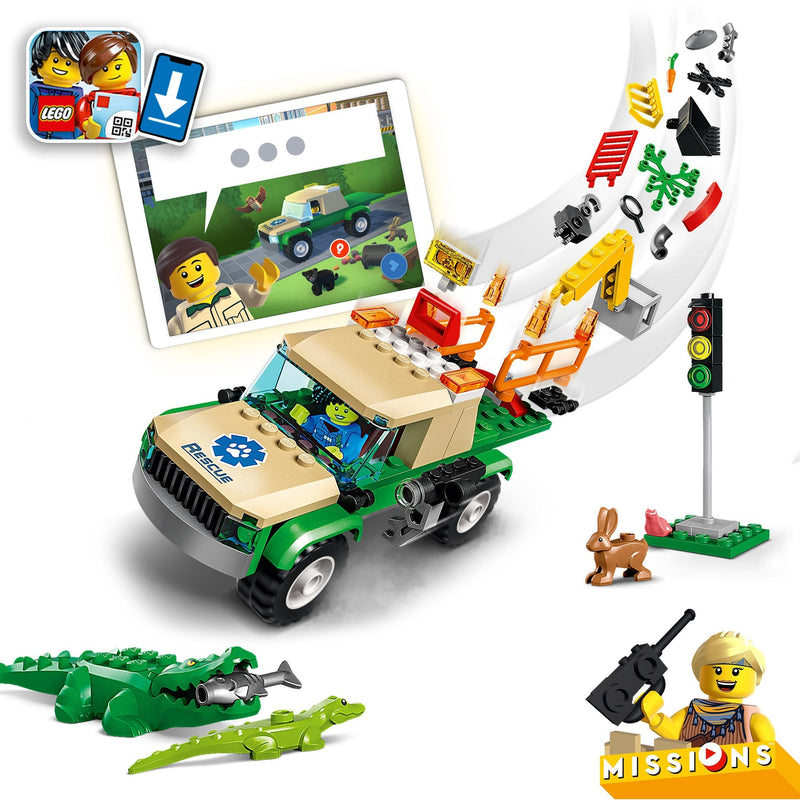 Afbeelding laden in galerijviewer, Lego city - wilde dieren reddingsmissies constructiespeelgoed (60353)
