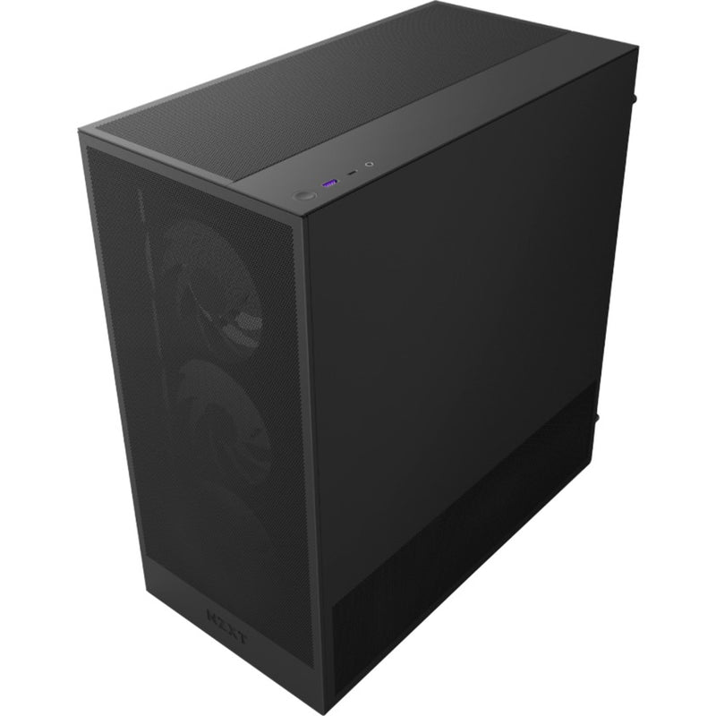 Afbeelding laden in galerijviewer, Nzxt h5 flow rgb v2 midi tower behuizing (zwart | 1x usb-a | 1x usb-c | rgb | tempered glass)
