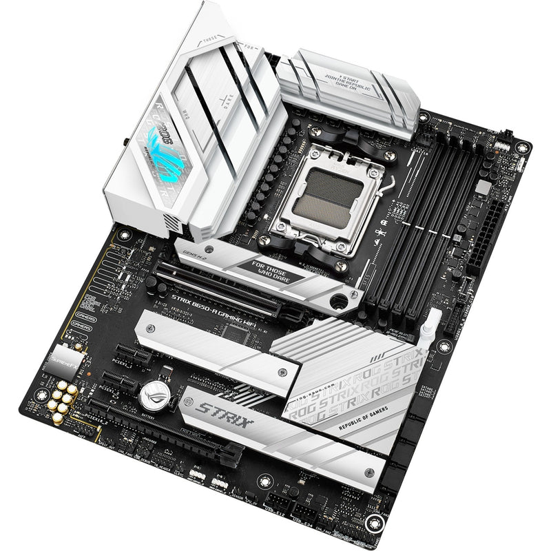 Afbeelding laden in galerijviewer, Asus rog strix b650-a gaming wifi socket am5 moederbord (zilver, raid, 2.5 gb-lan, wi-fi 6e, bt, sound, atx)
