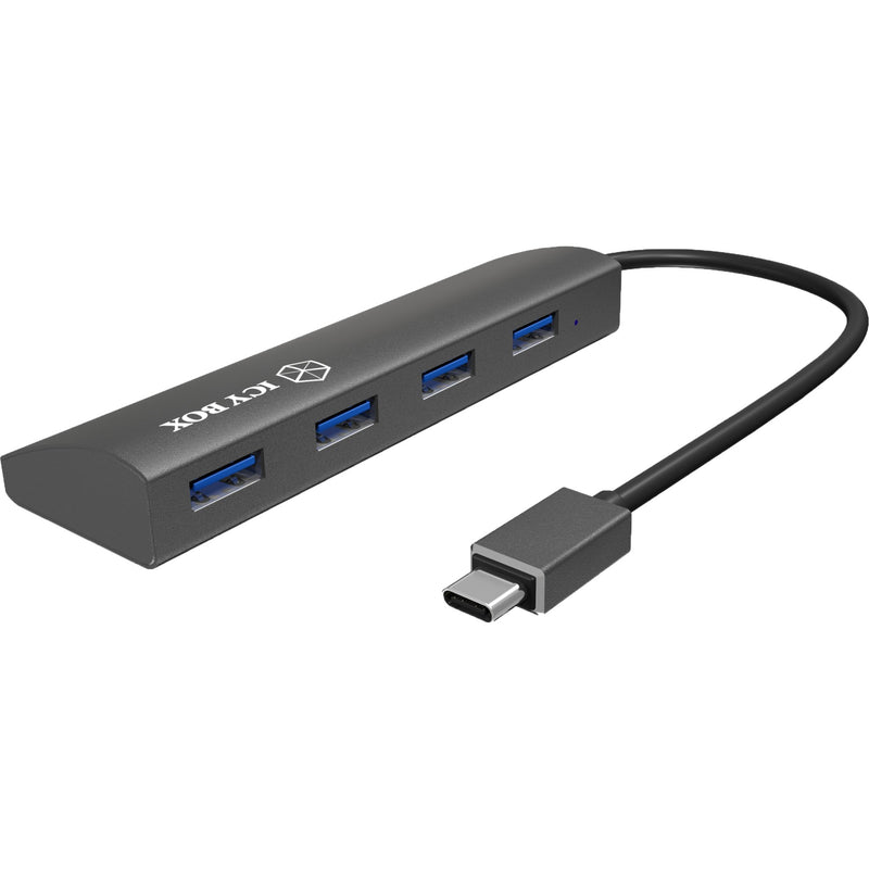 Afbeelding laden in galerijviewer, Icy box ib-ac6405-c usb-hub (antraciet, usb type-c hub)
