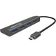 Icy box ib-ac6405-c usb-hub (antraciet, usb type-c hub)