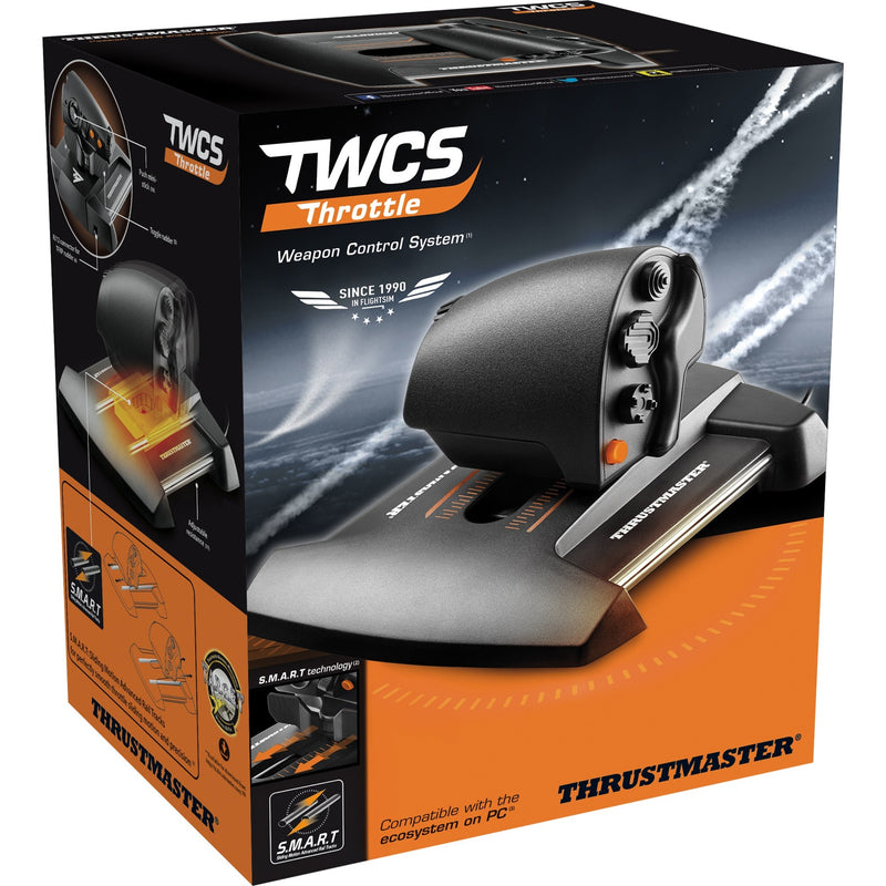 Afbeelding laden in galerijviewer, Thrustmaster twcs throttle gaming gasregelaar (zwart oranje, pc)

