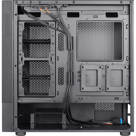 Aerocool cipher s-bk-v1 midi tower behuizing (zwart | 3x usb-a)