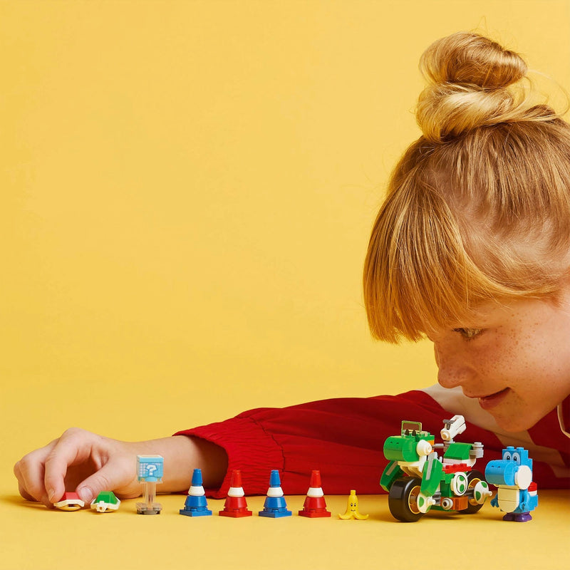 Afbeelding laden in galerijviewer, Lego super mario - mario kart - yoshi-crosser constructiespeelgoed (72031)
