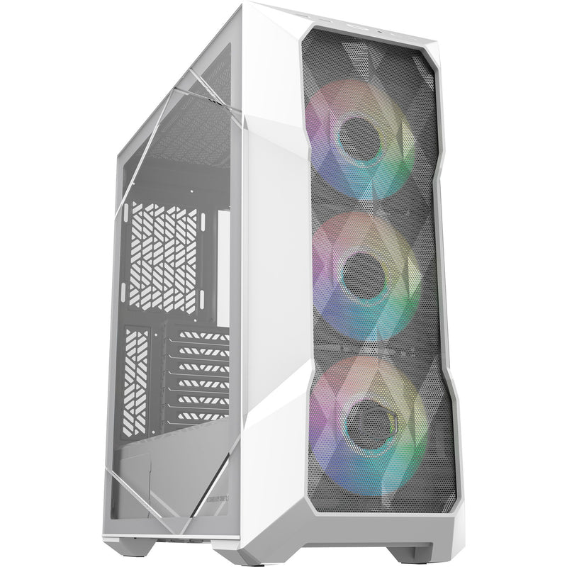 Afbeelding laden in galerijviewer, Cooler master masterbox td500 mesh v2 midi tower behuizing (wit | 2x usb-a | 1x usb-c | rgb | tempered glass)
