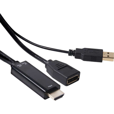 Club 3d hdmi > displayport adapter (zwart, 0,18 meter)