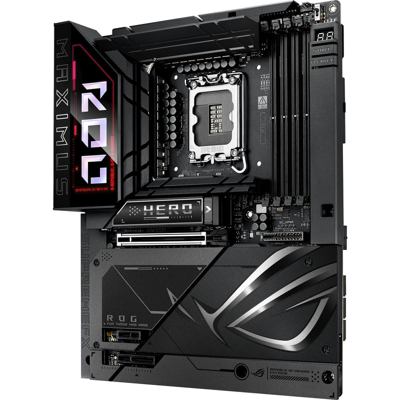 Afbeelding laden in galerijviewer, Asus rog maximus z890 hero btf socket 1851 moederbord (zwart, raid, 5 gb-lan, wi-fi 7, bt, sound, atx)
