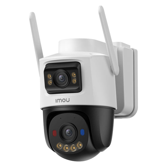 Imou aov dual lens 5mp+5mp buitencamera (wit, 3k, 4g lte, wifi 6, solar panel)